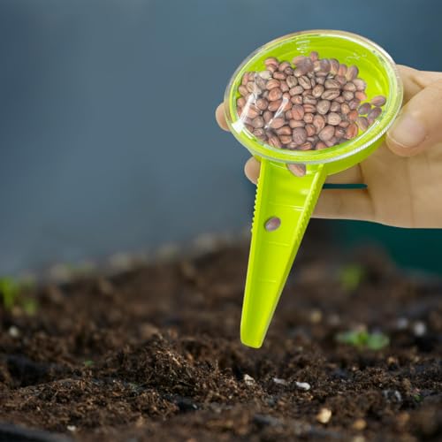 Garden Hand Planter Seeder with Plant Labels Set for Planting,Transplanting Seedling
