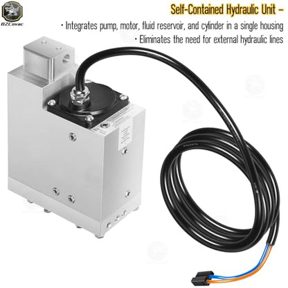 ELCT0078 7050 Hydraulic Actuator for CMC Tilt and Trim - Standard Hydraulic Jack Plate Actuator for PT-130 PT-35 T-H Marine Power Systems, 12V Self-Contained Marine Electric Hydraulic Unit, 5" Stroke