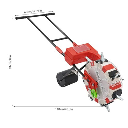 7-Nozzles Manual Seeding Machine Seeder Planter Hand-Push Seeder Garden Seeder