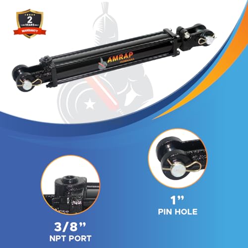 2x10 Hydraulic Cylinder - 2 Bore 10 Stroke Double Acting Tie Rod Hydraulic Cylinder 2500 PSI - size: 2x10
