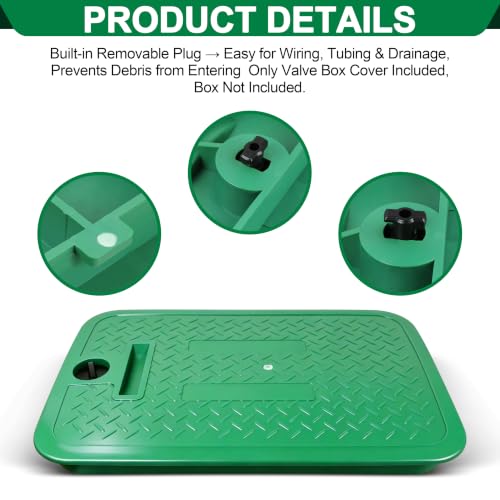 12x17 Inch Irrigation Control Valve Cover,Sprinkler Valve Box Lid,2 Pack