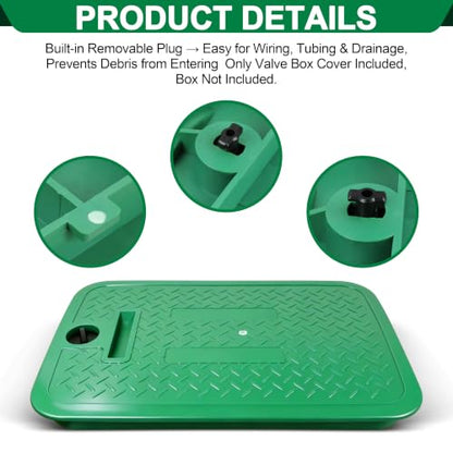 12x17 Inch Irrigation Control Valve Cover,Sprinkler Valve Box Lid,2 Pack