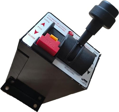 PTO Control Switch Set for Dump Pump, PTO Switch Dual Valve Air Kit With Kickout, Pneumatic Control for Dump Truck Tipper (Valve+Console Tower)