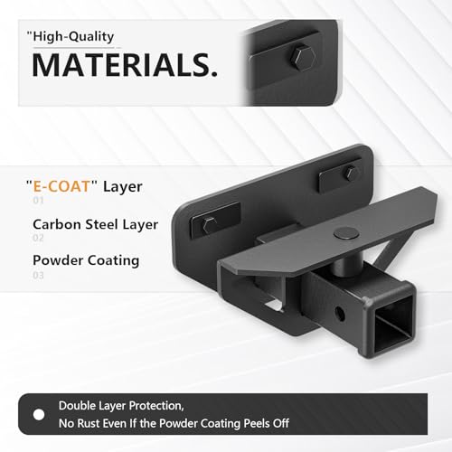 YZONA Tow Hitch 2 Inch, for Ram Hitch Trailer Kit, Class 3 III Rear Bumper Towing Receiver Compatible with 2003-2018 Dodge Ram 1500 & 19-24 Ram 1500 Classic & 03-13 Ram 2500 3500 Tow Combo with Cover - size: Ram Hitch