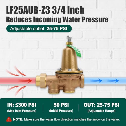 LF25AUB-Z3 3/4" Cast Copper Silicon Alloy Pressure Reducing Valve - size: 0.75 Inch