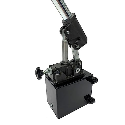 Single Acting Hydraulic Hand Pump with 3 QTs Tank - Manual Hydraulic Pump with Changeover Valve - 1.5 CID, 3600 PSI, 3/8" NPT Ports Piston Hand Pump - color: Single Acting, size: 1.5 CID 3 QTs tank