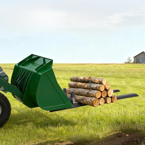 VEVOR Pallet Forks, 60" Total Length, 4000 lbs Clamp on Tractor Bucket Fork - size: 60 Inch