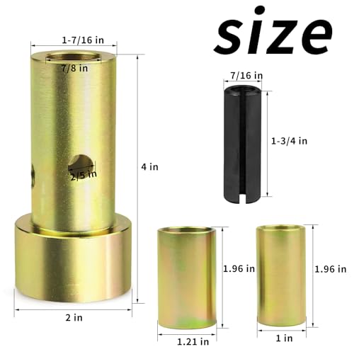 Quick Hitch Adapter Bushings Kits Compatible with Category I 3-Point Tractors Quick Hitch System Replace TK95029 2 Sets - size: 2 Sets