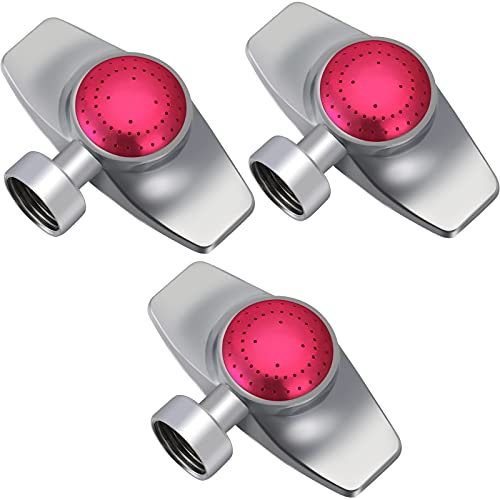 Honoson Metal Spot Sprinkler for Yard Lawn, Red, 3 Pieces - color: Red