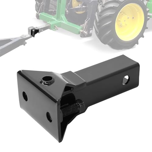 Steel Sleeve Hitch Adapter 2 Inch Receiver for 3 Point Hitch Sub Compact Tractor Category 1 Quick Connect Towing Attachment