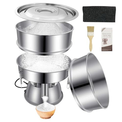 Sidasu Automatic Vibrating Sieve Shaker–30&50 Mesh Flour Sifter - size: Sifter Machine(30+50 mesh)