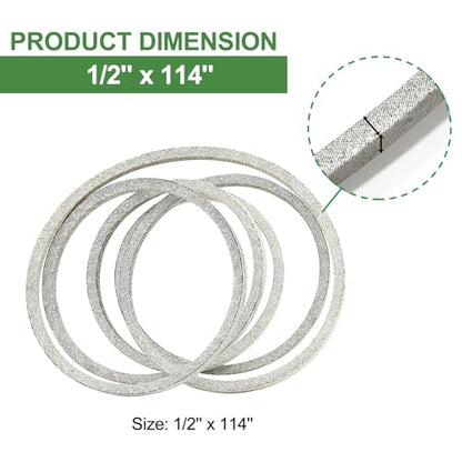 M126536 Mower Deck Belt for John Deere LT155 LT133 LT150 LT160 - size: 114" X ½