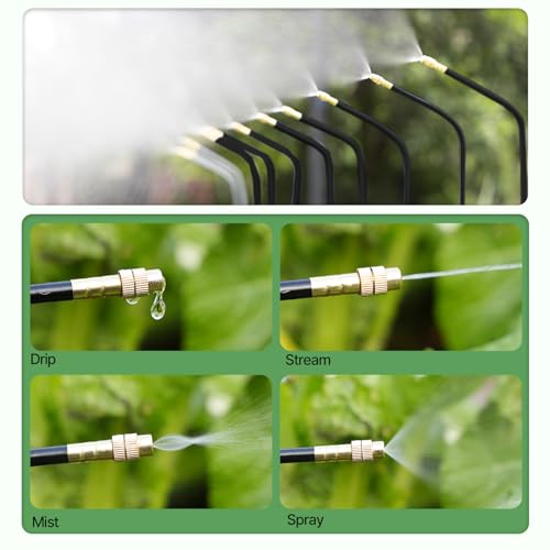 Anleolife 82.4FT Automatic Drip Irrigation System Kit with Water Timer - style: 82.4FT Automatic Kit