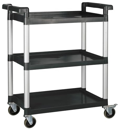 Winco 32" Black Heavy-Duty Utility Cart - size: 32" x 16", style: Utility