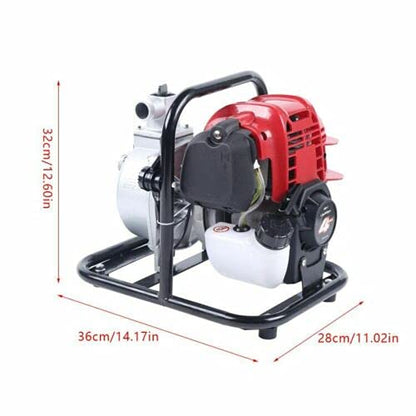 1inch 4-stroke Gas Powered Water Transfer Pump, 1.6HP 38CC 8000L/h