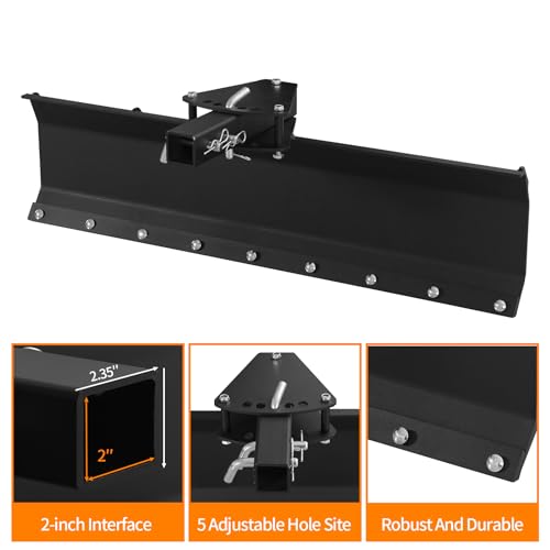ATV/UTV Scrape Blade Implement 42" Tow Behind Box Scraper 2" Inside Diameter Fits ATV/UTV Manual Implement Lift