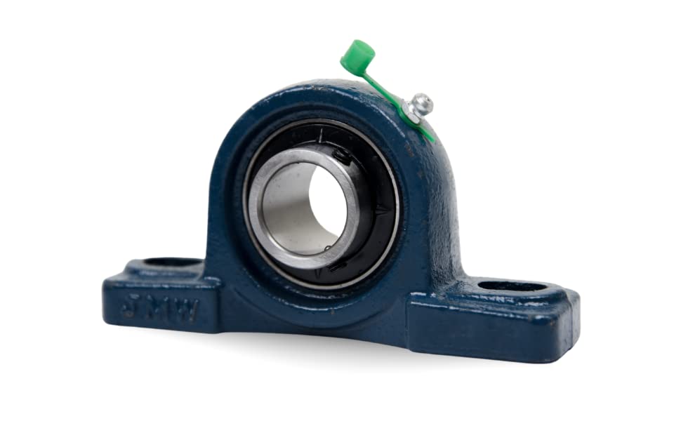 Jeremywell UCP205-16 Pillow Block Bearing (4 Pack), 1 inch Bore, 2 Bolt Flange Mounted, Solid Cast Iron Base, Self-Alignment - size: UCP205-16
