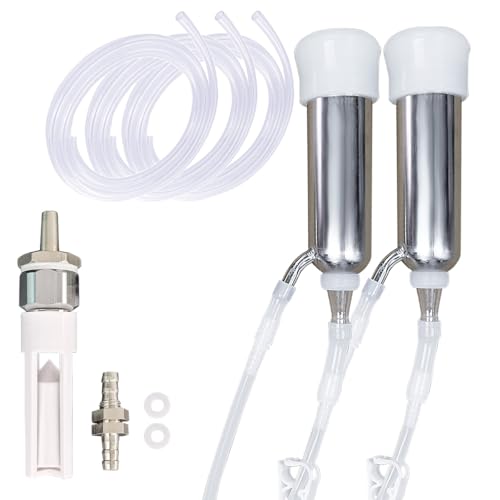 Milking Machine Accessory Cow Teat Cup, 3 Milk Hose and Bucket Lid Replacement Set