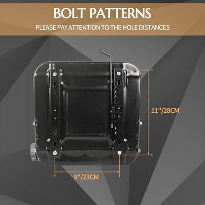 Fold Down Forklift Seat with Adjustable Angle Backrest, PVC Leather Seat with High Resilience Sponge Filling for Mini Digger, Excavator, Loader, Dozers, Tractors - size: Model A