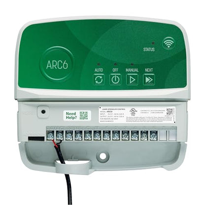 Rain Bird ARC6 Irrigation Controller, Smart WiFi, Indoor, 6-Station - style: Indoor 6-Station
