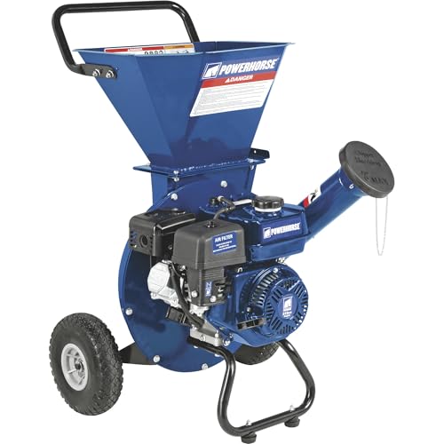 Powerhorse 3-in-1 Wood Chipper/Shredder, 3in. Chipping Capacity