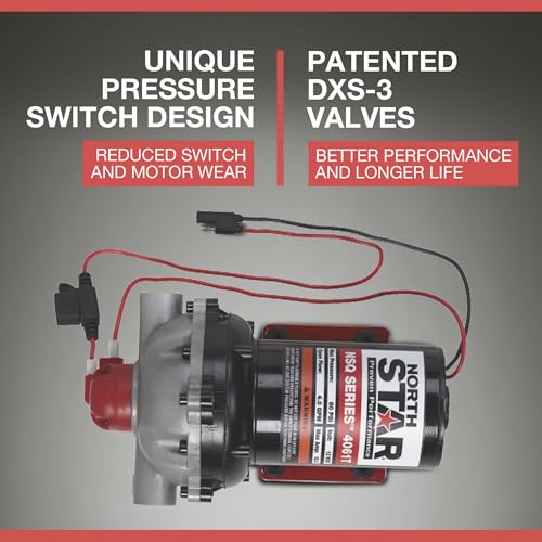 NorthStar NSQ 12V On-Demand Sprayer Diaphragm Pump, 4 GPM