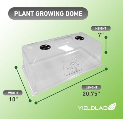 7 Inch Clone Dome - 5 Pack Humidity Vented Domes - Plant Growing - color: Clear, size: 5-Pack