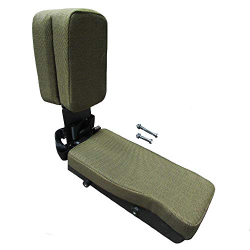 Side Kick Seat, Dark Brown Fabric Fits John Deere 4230 Tractor