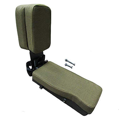 Side Kick Seat, Dark Brown Fabric Fits John Deere 4230 Tractor