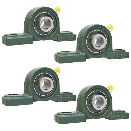 Tonmp 4 Pack UCP202-10 Pillow Block Bearing - 5/8 inch Mounted Pillow Block Bearings Solid Cast Iron Base - Self Alignment … - size: 4, style: UCP202-10