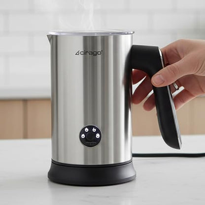 CIRAGO Milk Frother 4 in 1 Electric Milk Steamer Hot & Cold Foam Maker