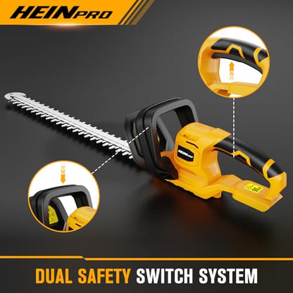 HEINPRO Hedge Trimmer Cordless Compatible with Dewalt 20V MAX Battery - size: 22.01-INCH