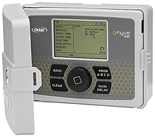 Orbit B-hyve Smart Indoor/Outdoor Sprinkler Controller - 12-Zone - App Controlled Smart Controller with Custom Irrigation Schedules - Weatherproof Multi-Zone Sprinkler System - 57950 - size: 12-Zone
