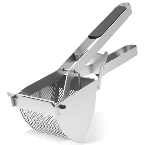 Potato Ricer Stainless Steel 22oz Large Mashed Potato Ricer for Masher Potatoes, Heavy Duty, Dishwasher Safe, Large Capacity