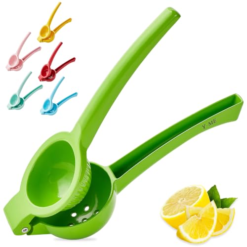 Manual Juicer Citrus Lemon Squeezer,Fruit Juicer Lime Press Metal,Professional Hand Juicer Kitchen Tool - color: GREEN