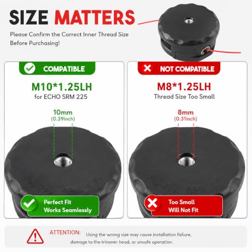 5 Pack Weed Eater Head for Echo Speed Feed 400 SRM-225 SRM-230 Trimmers - size: 5P