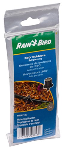 Rain Bird MBSPF10S Drip Micro-Bubbler, Full Circle, 10-Pack - size: 10-Pack, style: Barbed/Self-Piercing
