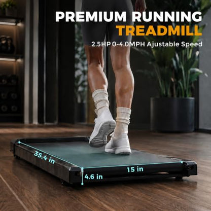 Gkyet Walking Treadmill Pad with Incline, 2.5 HP Under Desk Treadmill - color: Flag