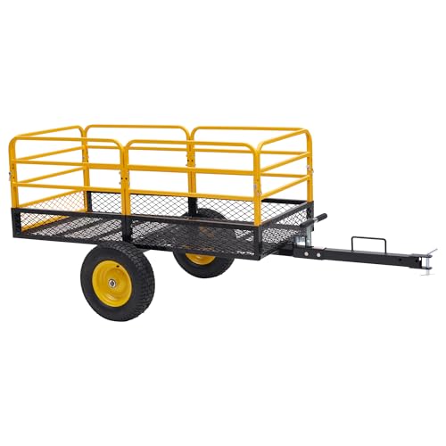 Jocisland 1500 LBS ATV UTV Tow Behind Dump Cart