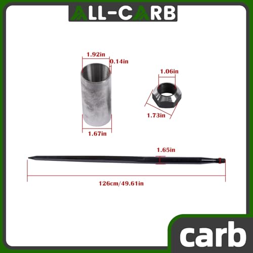 ALL-CARB 49 Square Hay Spike Bale Spear Black Coated Bale Forks