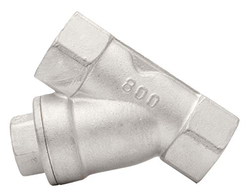 Stainless Steel Y-Strainer 1/2" SS 316 FxF NPT 100 Micron Filter - size: 1/2" 100micron