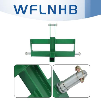 WFLNHB 3 Point 2 Receiver Hitch Drawbar W/Suitcase Weight Brackets