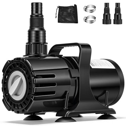 VIVOHOME 100W Pond Pump, 700-1800GPH Adjustable Flow Submersible Water Pump - size: 700-1800GPH