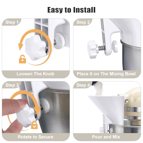 Flour Funnel for Multiple Mixer,Kitchen Aid Accessories and Attachments