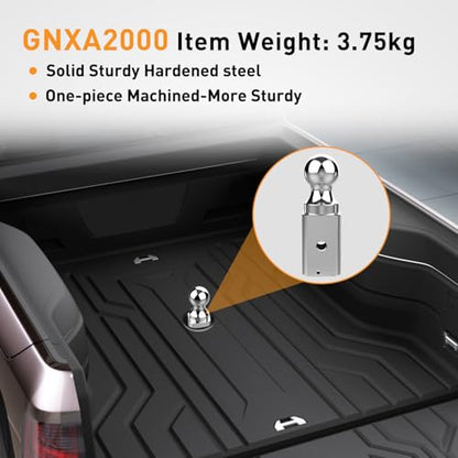 Nilight GNXA2000 Gooseneck Hitch Ball Compatible with B&W Trailer Hitches, 2-5/16 Inch Replacement Gooseneck Tow Hitch Ball 30,000lbs Load Capacity - color: 2-5/16" Ball, size: Trailer Hitch Ball Mount&Ball