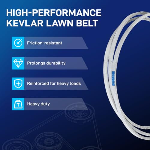 BDELI 07200023 Kevlar Lawn Mower Belt for 52 Inch Deck Mower - color: 07200023