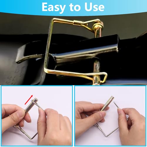 202Pcs Hitch Pins Clip Pins Assortment Kit, Heavy Duty Hitch Pins R Clip, Linch Pins, PTO Pins Trailer Truck Towing Tractor Accessories Three-Point Accessories for Lawn Garden Farm Equipment