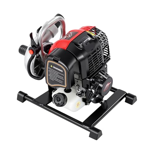 Clean Water Pump, 1.5" Gas Powered Water Transfer Pump with 4-Stroke Engine, Portable Irrigation Pump, 15m³/H High Flow, 91.8 ft Max Lift, 22.9 ft Suction for Garden,Farm,Pond & Lawn Watering