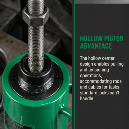 30T Hollow Hydraulic Cylinder Jack 2" (50mm) Stroke Hydraulic Ram - size: RCH-3050