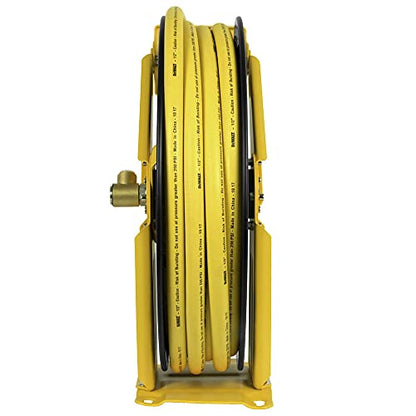 DEWALT DXCM024-0344 Double Arm Hose Reel with 1/2" x 50' Premium Rubber Hose